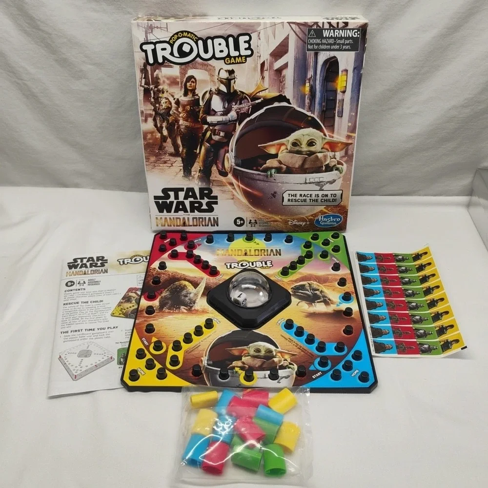 New Star Wars The Mandalorian‎ Trouble Game Hasbro 2020 Grogu Pop O Matic